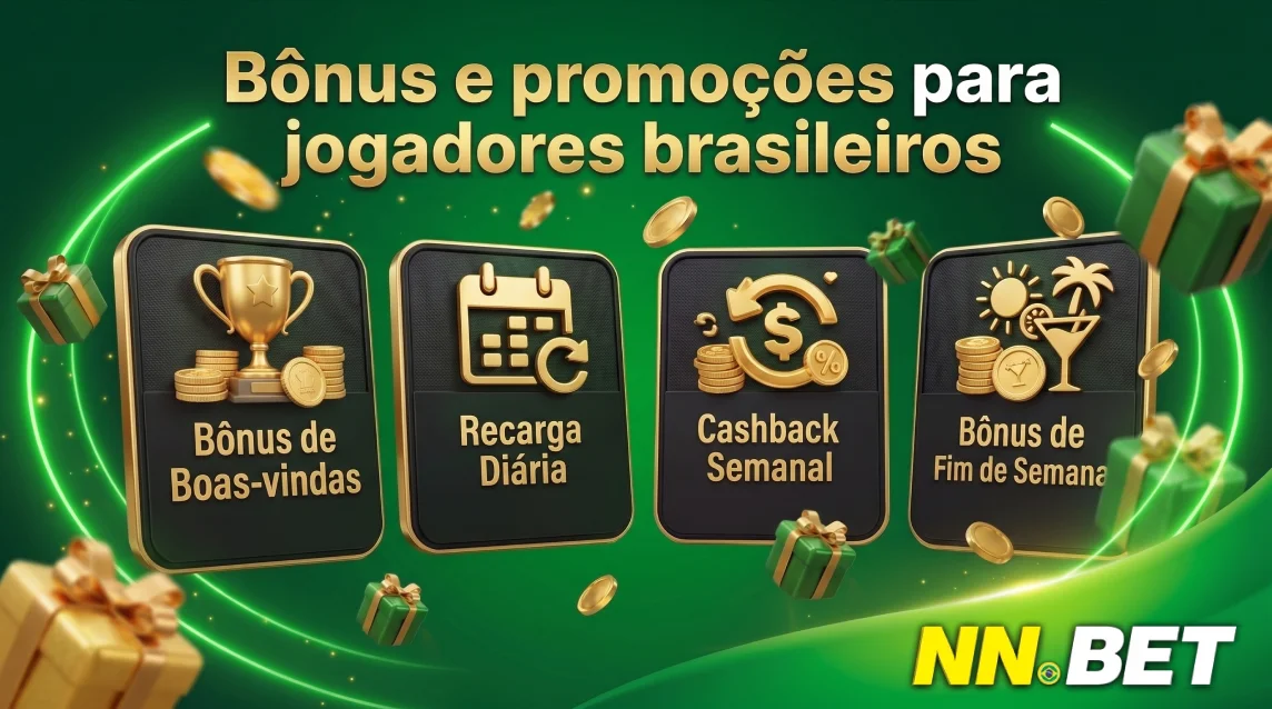 Bônus para jogadores novos e antigos da Nnbet no Brasil